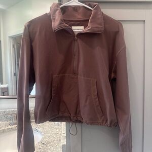 Crop Athleisure Quarter Zip